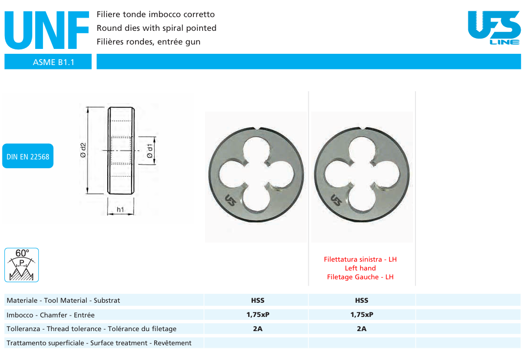 Závitové očko UNF